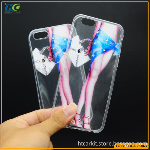 Beautiful case with diamond cover for iphone 6, creative case for iphone 6s cover cheap price hot sale